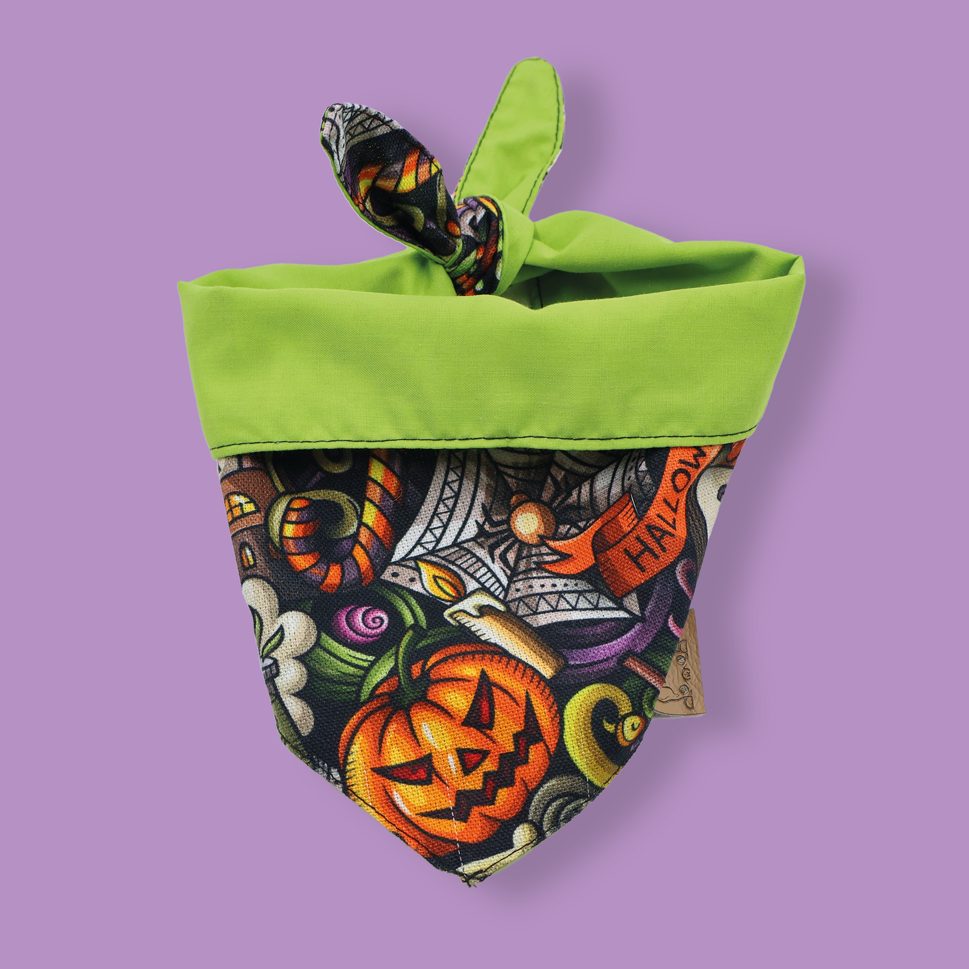 Bandana para perro con estampado de halloween