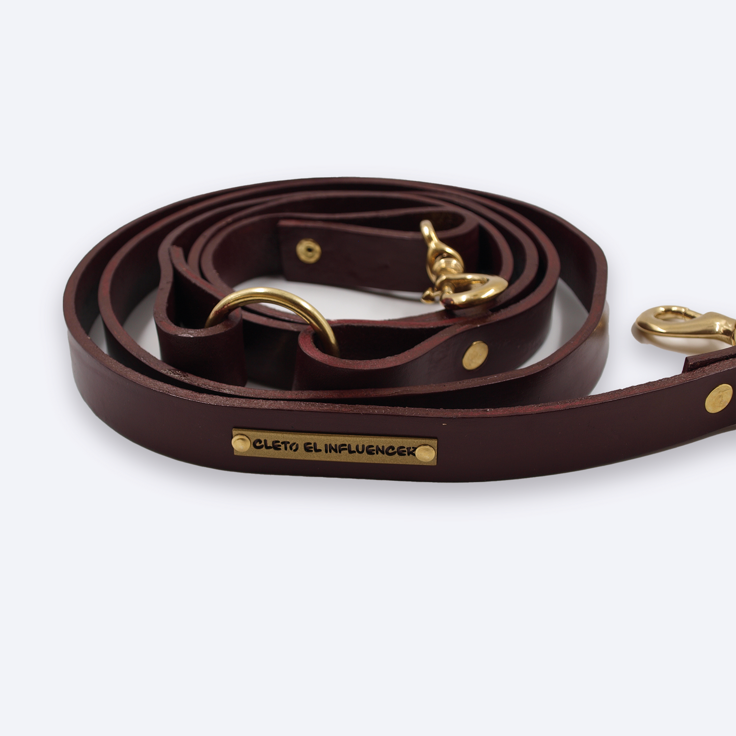 Hands-Free Wine Leather Leash